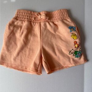 Peach Pokémon kids shorts